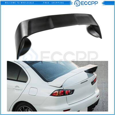For 2008-2017 Mitsubishi Lancer EVO 10 ABS Rear Trunk Spoiler Wing Matte Black