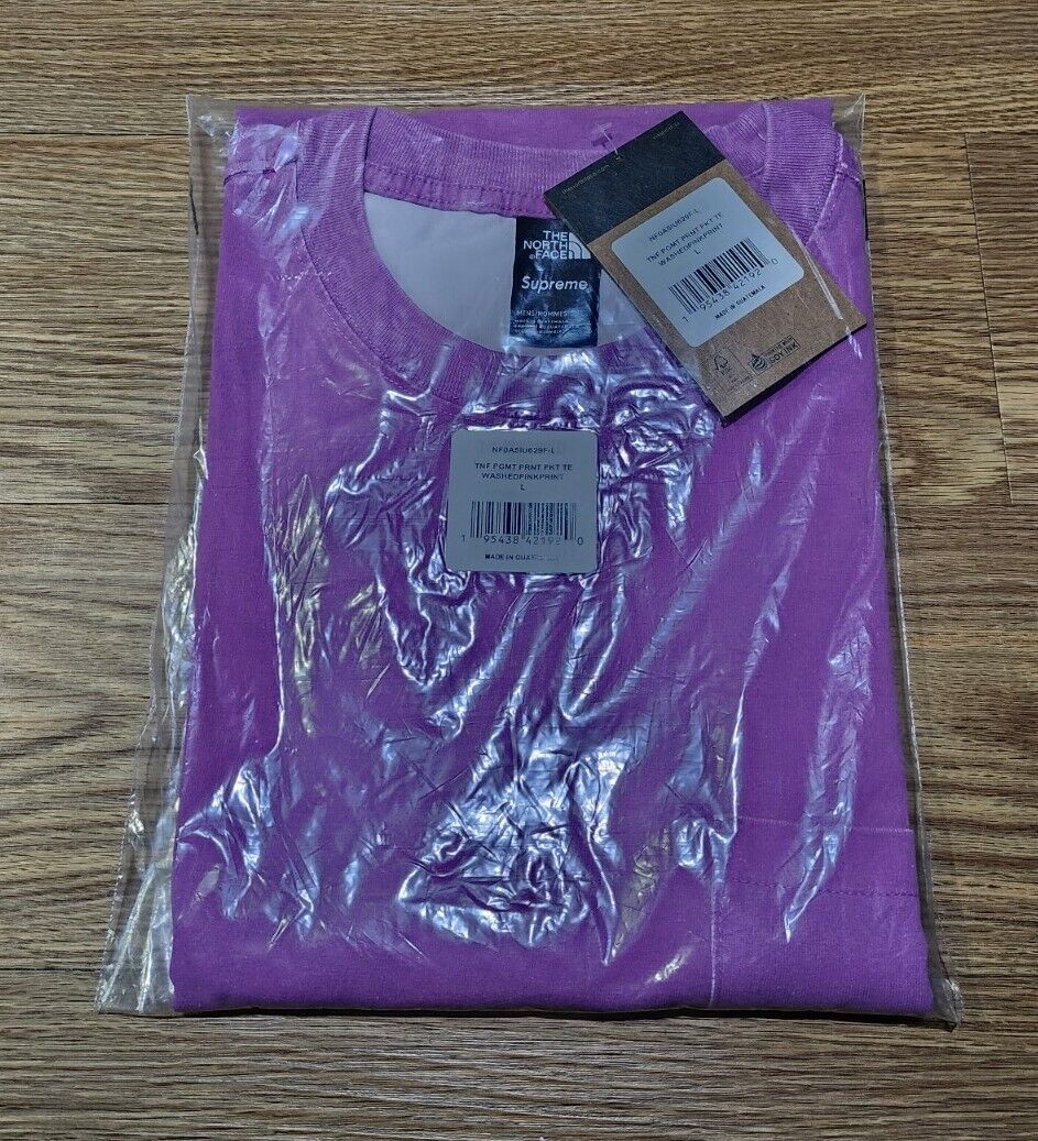 Supreme The North Face Pigment Printed Pocket Tee T Shirt Pink