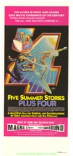 SURFING MOVIE POSTER  5 SUMMER STORIES Original Australian DB RICK GRIFFIN Art !