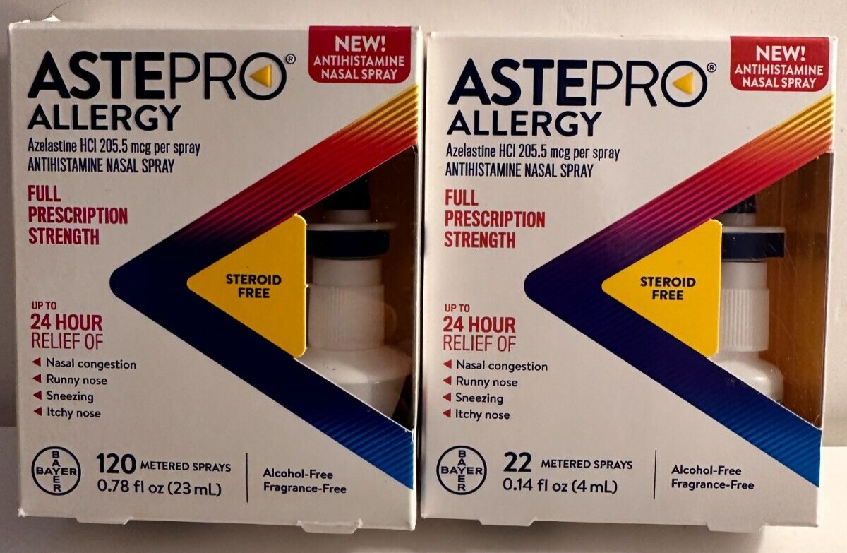 ASTEPRO Allergy Antihistamine Nasal Spray120 Metered Sprays & 22