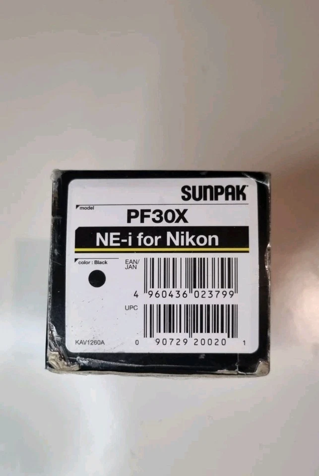 Sunpack Camera Flash PF 30X NE-i for Nikon | New In Box Never Used - Image 2 of 4
