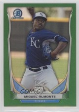 2014 Bowman Draft Top Prospects Chrome Green Refractor /150 Miguel Almonte n0c