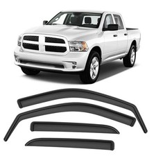 Rain Guards Fit for Dodge RAM 1500 2009-2018 Crew Cab, in-Channel Durable Side