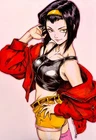 Faye Valentine,Cowboy Bebop,fan art,drawing,markers,painting,manga