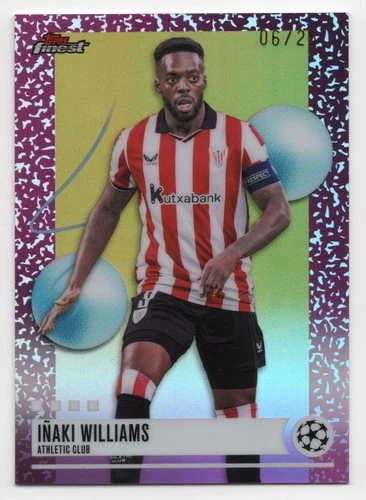 2025-26 Topps Finest UEFA INAKI WILLIAMS #244 Gold Refractor Uncommon /25