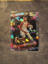 2025 WNBA Prizm Saniya Rivers #131 Cracked Ice Connecticut Sun
