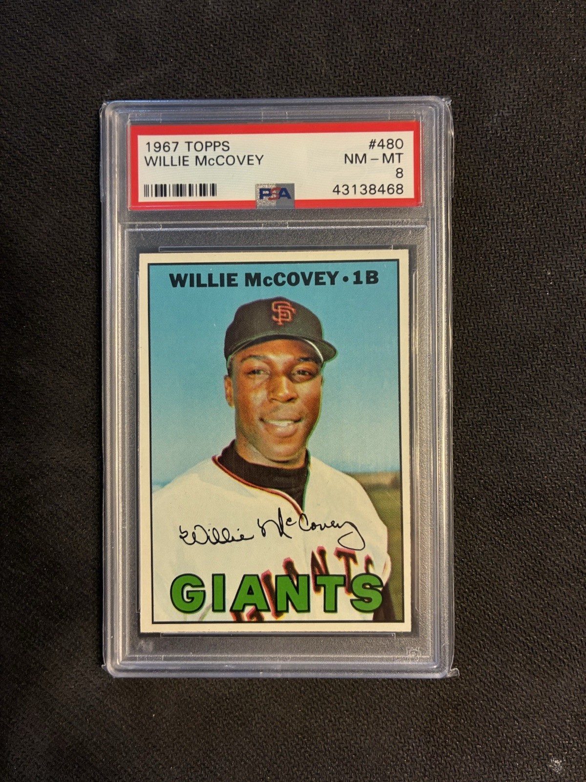 1967 Topps #480 Willie McCovey PSA 8 NM-MT 🔥⚾️🔥⚾️