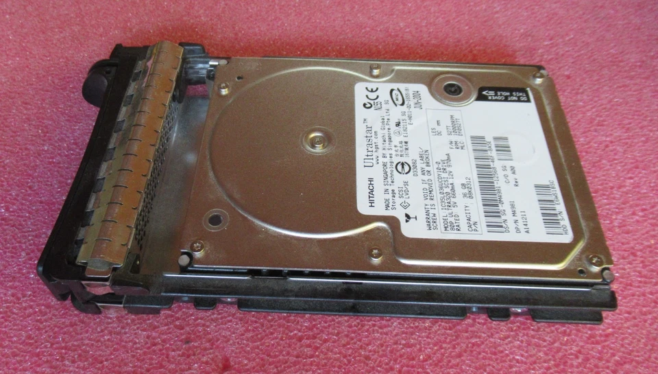 Hitachi 36GB Ultra320 SCSI Drive 3.5" HDD 08K0312 RPM 10K IC35L036UCDY10-0 M4981 - Image 3 of 4