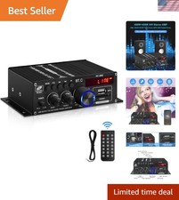 Powerful 2.0 CH AK-380 Bluetooth Amplifier with USB, AUX Remote Control
