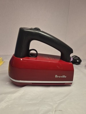 Red Breville BHM800 SILUSC 9-Speed Digital Scraper Hand Mixer - No Attachments 