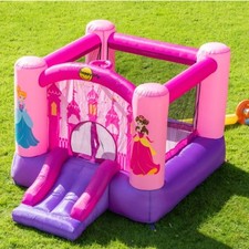 👑 Princess Bouncy Castle with Slide – Same Day Dispatch | Garden Fun for Kids
