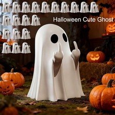 Halloween Ghost Figurine,Halloween Decor Indoor,Cute Finger Ghost DecorationsLot