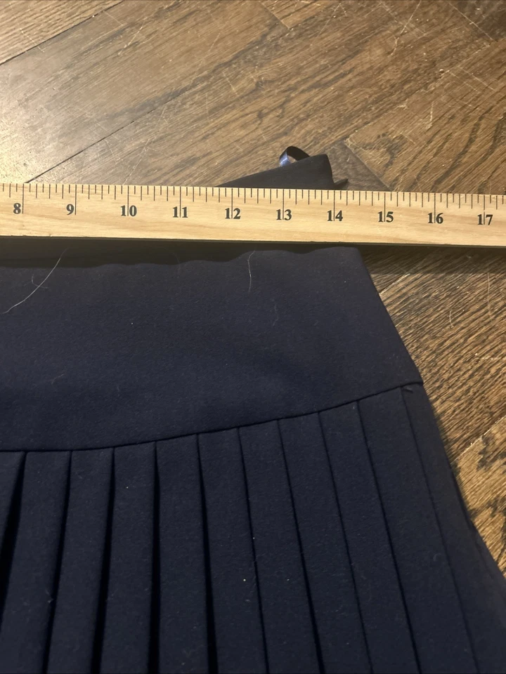 Tommy Hilfiger Falda Plisada Mujer - Cremallera Forrada Azul Marino - Talla 4 Foto 3 de 3