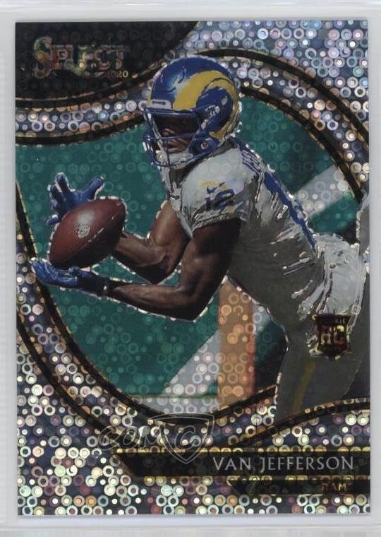 2020 Panini Select Field Level Disco Prizm Van Jefferson #371 Rookie RC 2l4