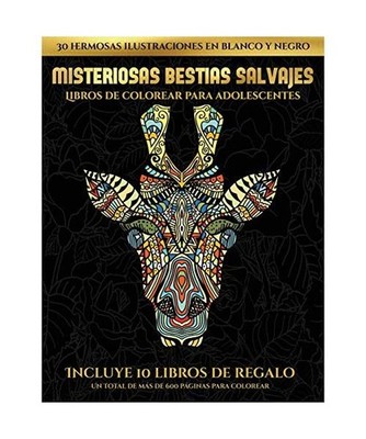 Libros de colorear para adolescentes [Misteriosas bestias salvajes]: Este libro 