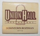 Matches Matchbook Union Hall Restaurant & Bakery Downtown Bozeman Montana MT — photo 1
