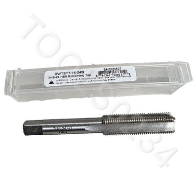 7/16-24 Bottom Hand Tap HSS DWTSB7/16-24B 4FL Ford Brake GM by Drill America
