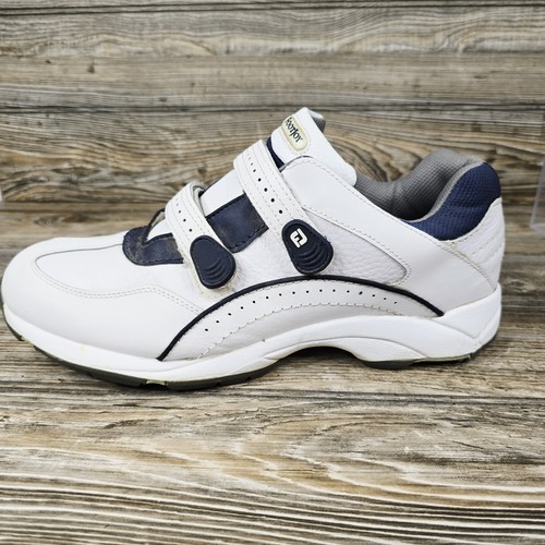 Scarpe da golf FootJoy Hydrolite Hook & Loop bianche senza punte da uomo taglia 11,5 - Foto 6 di 9