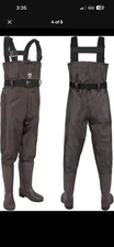 TIDEWE Bootfoot Chest Wader, 2-Ply Nylon/PVC Waterproof Fishing Waders M 7/ W 9