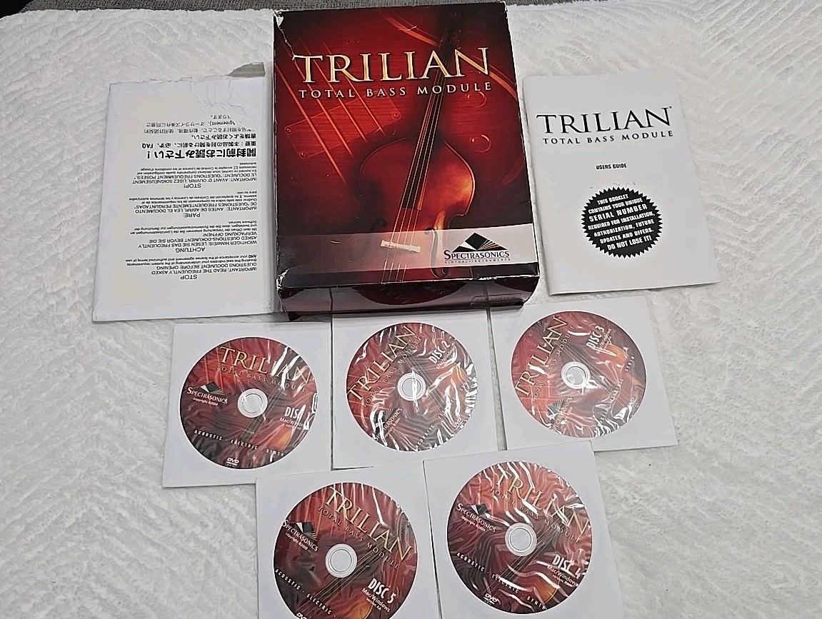 クラシック Spectrasonics Trilian Total Bass Module Spectrasonics Trilian Total Bass Module - Retail Box - Vintage King