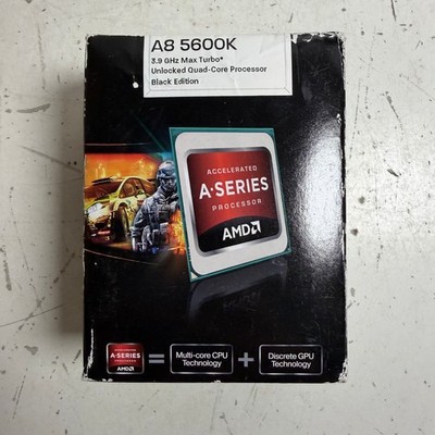 AMD A Series A8-5600K Black Edition 3.9 GHz Max Turbo Quad-Core Processor