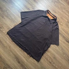 Vintage Y2K American Classix Mocha Brown Faded Polo Shirt Size X-Large