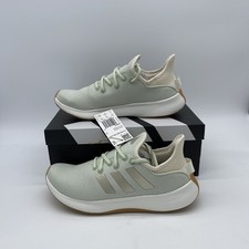 NEW Adidas women Cloudfoam Pure Shoes Linen Green Sz 7