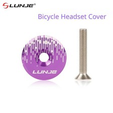Lunje Bike Headset Top Cap Mtb Road Bike Stem Top Cap with Screw 28.6mm Tube Fro