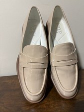 Franco Sarto Edith 2 Patent Leather Penny Loafers Nude Womens 8.5M