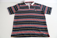 Cotton Traders Retro Rugby Shirt Large Striped 90s