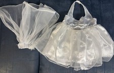 Build a Bear wedding halter dress with veil
