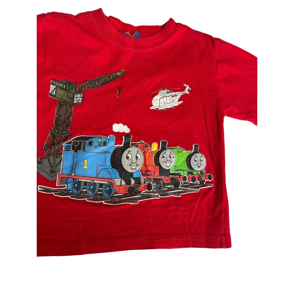 Thomas & Friends The Train Vintage 90s Kids Boy T-Shirt Red Size 2T - Image 3 of 4