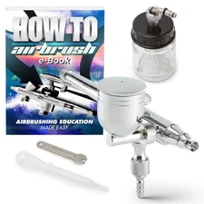 Dual-Action 7cc/22cc Side-Feed Airbrush Set - .3mm Nozzle