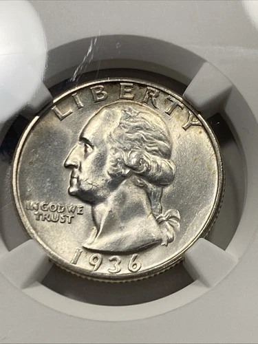 1936-S 25c Silver Washington Quarter NGC MS64 Item 9716