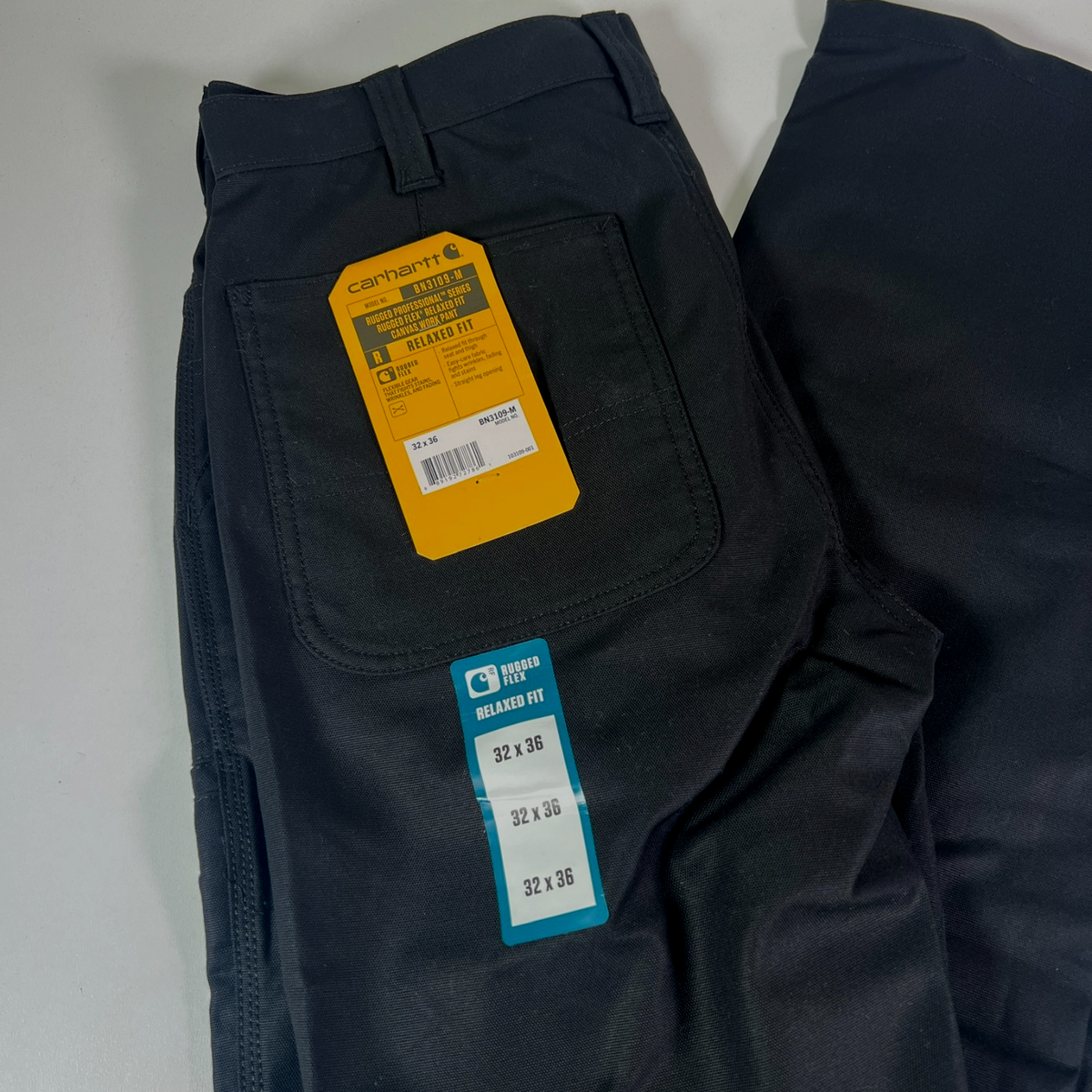 Carhartt (BN3109-M) 103109 Rugged Flex Relaxed Black Canvas Work