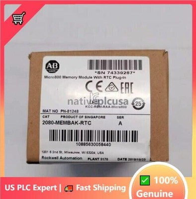 New Sealed  AB 2080-MEMBAK-RTC Memory Backup Data Log Recipe High Accuracy RTC