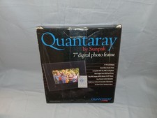 Quantaray by Sunpak 7 Digital Black Slideshow Photo Frame W/ Desktop Stand.