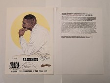 P.V Simons Cricket Autograph Limited Edition Signed Print (A4) Denise Dean
