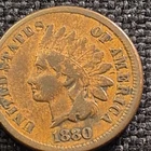 7 Vintage 1880 Indian Head Penny Coin Collection