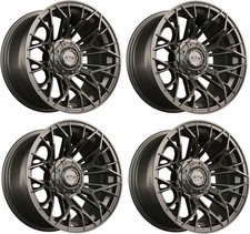 GTW Stellar 14 inch Matte Bronze Aluminum Golf Cart Wheel | 3:4 Offset | Set 4