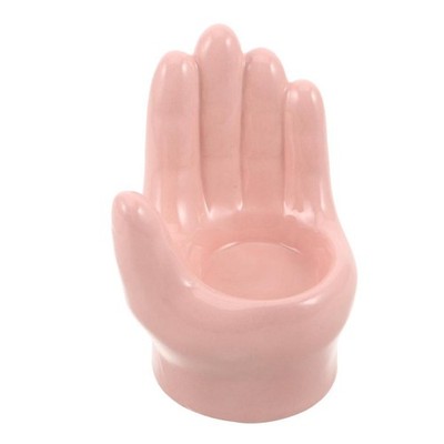 Ceramic Palm Candle Holder Minimalist Stand Table Top Tea Light Tealight