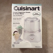 Cuisinart 1.5 Qt Frozen Yogurt-Sorbet & Ice Cream Maker ICE-20 Tested Open Box