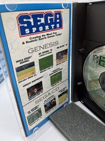 JOE MONTANA'S FOOTBALL (Sega CD) Kansas City Chiefs NFL game Complete 