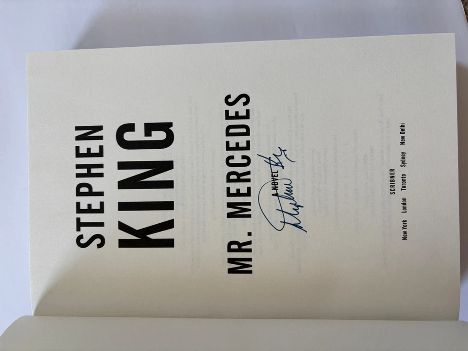 Stephen King Signed Mr Mercedes 1st/1st Hardcover HC Book Autographed JSA Foto 2 de 4