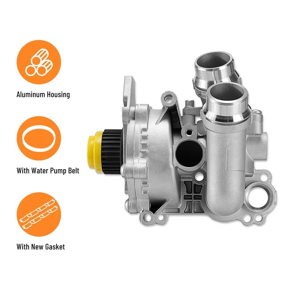 Aluminum Water Pump For Audi A3 A4 TT For VW Tiguan Jetta Golf GTI Eos Beetle CC - Image 4 of 4