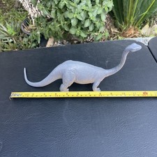 GREY LONG NECKED BRONTOSAURUS DINOSAUR FIGURE