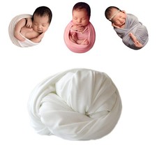 Newborn Photography Stretch Wrap Boy Girl Baby Photo Props Blanket Swaddle
