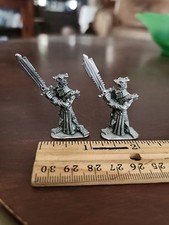 2 Two RAL PARTHA WARRIOR FIGHTER PEWTER MINI FIGURE AD D D D