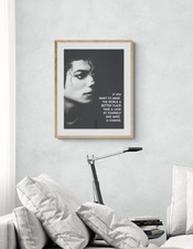 18"x24" Michael Jackson Man in the Mirror Lyric Poster Print