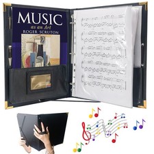 IvyRobes PU Leather Sheet Music Folder, 12.5" x 10" Choir Folder with 3 Rings...